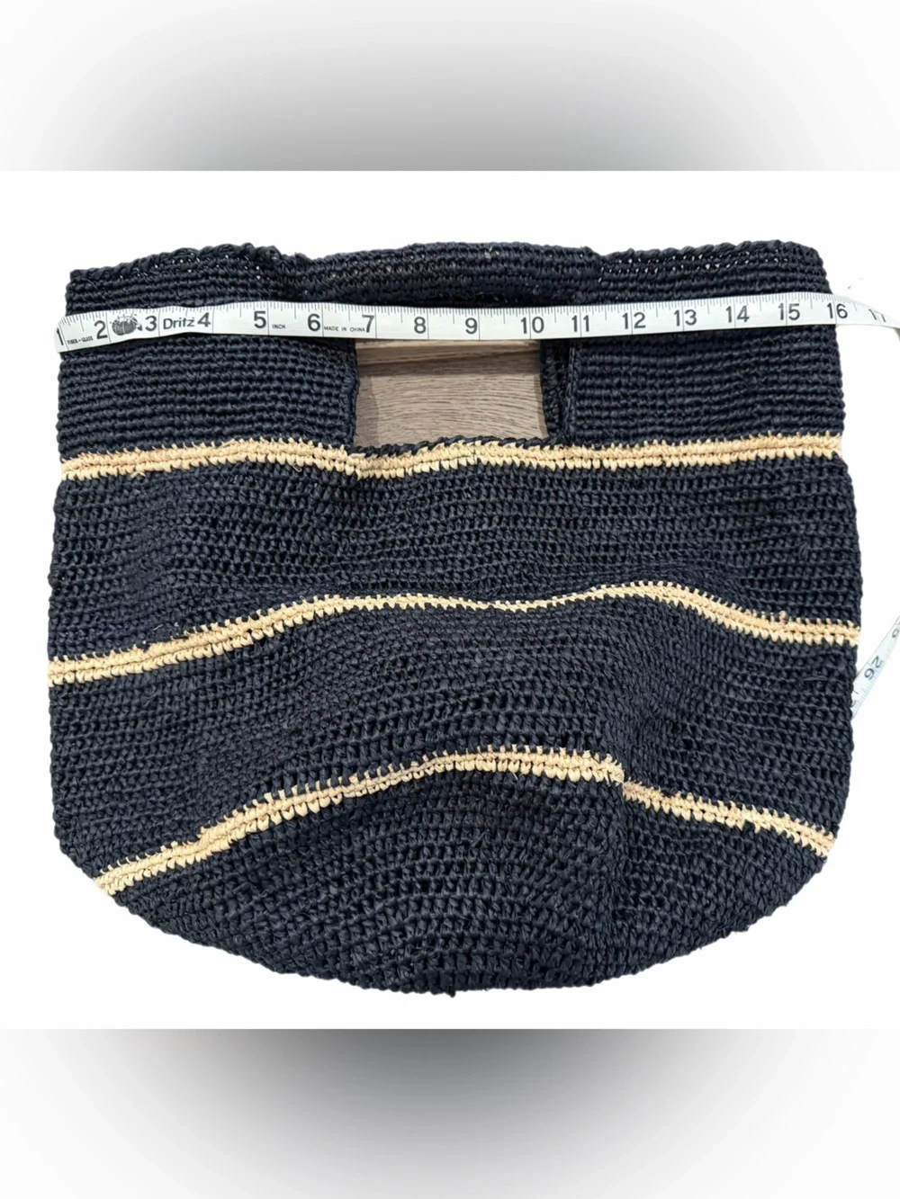 Mar y sol - Black & Natural Camden Tote